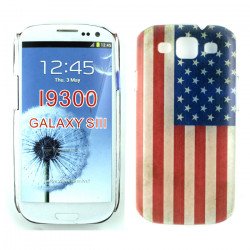 Samsung Galaxy S3 American Flag Design Case (Transparent)